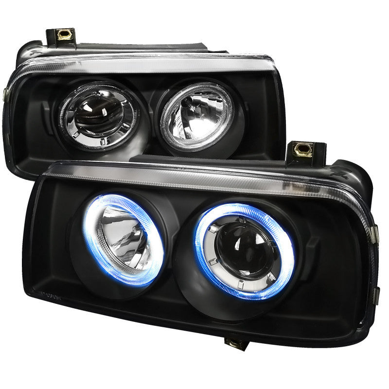 93-98 VOLKSWAGEN JETTA HEADLIGHT PROJECTOR HEADLIGHTS BLACK