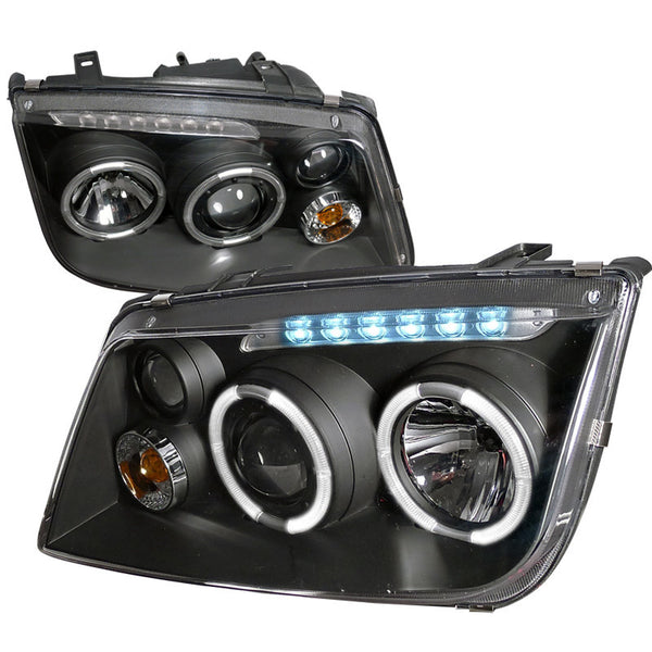 99-04 VOLKSWAGEN JETTA HEADLIGHT PROJECTOR HEADLIGHT BLACK HOUSING