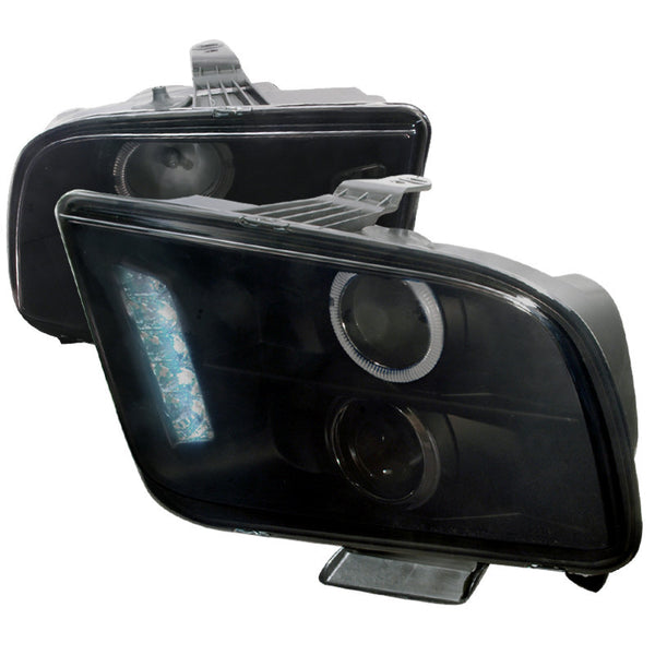 05-09 FORD MUSTANG HEADLIGHT HALO LED PROJECTOR SMOKE