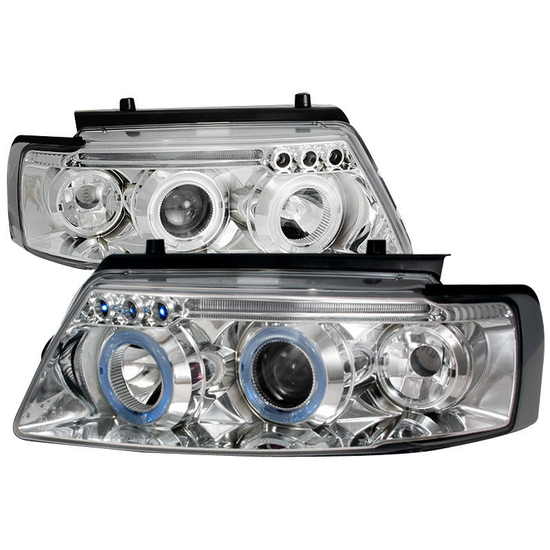 97-00 VOLKSWAGEN PASSAT HEADLIGHT HALO LED PROJECTOR CHROME