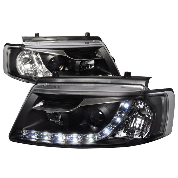 97-00 VOLKSWAGEN PASSAT HEADLIGHT R8 STYLE PROJECTOR HEADLIGHT BLACK HOUSING