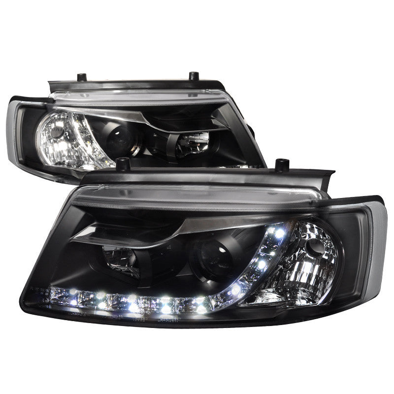 97-00 VOLKSWAGEN PASSAT HEADLIGHT R8 STYLE PROJECTOR HEADLIGHT BLACK HOUSING