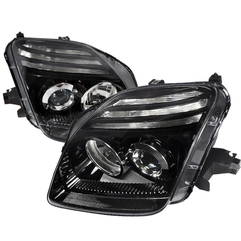 97-01 HONDA PRELUDE HEADLIGHT PROJECTOR HEADLGHTS BLACK