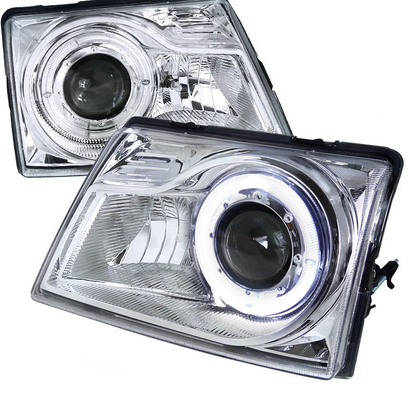 98-00 FORD RANGER HEADLIGHT HALO PROJECTOR CHROME HOUSING