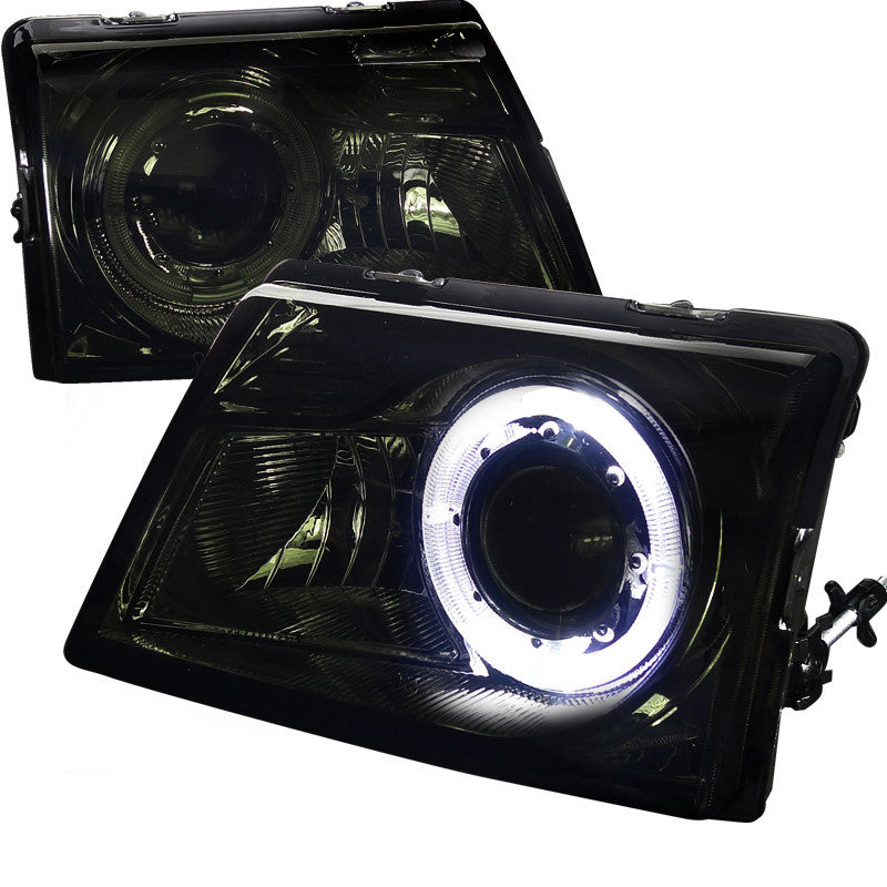 98-00 FORD RANGER HEADLIGHT HALO PROJECTOR SMOKE LENS