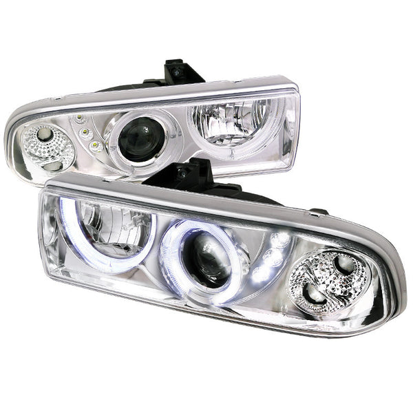 98-04 CHEVY S10 HEADLIGHT PROJECTOR HEADLIGHT CHROME HOUSING