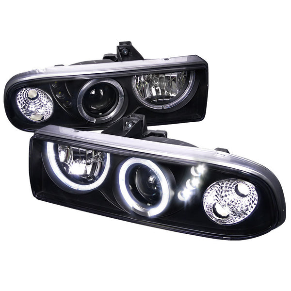 98-04 CHEVY S10 HEADLIGHT PROJECTOR HEADLIGHT BLACK HOUSING