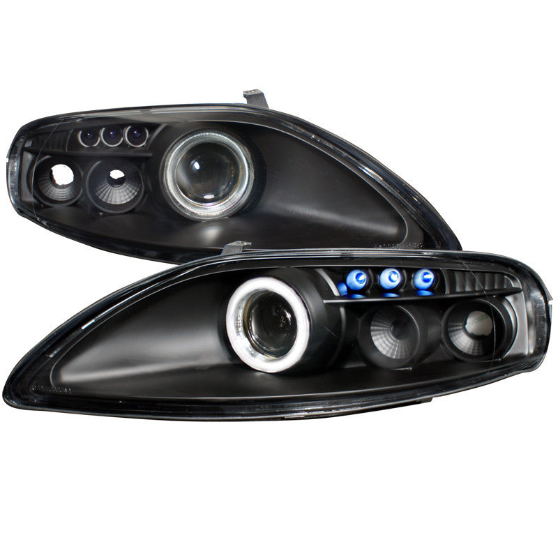 92-99 LEXUS SC300 HEADLIGHT PROJECTOR HEADLIGHT BLACK HOUSING WITH DAYLIGHT RING KIT