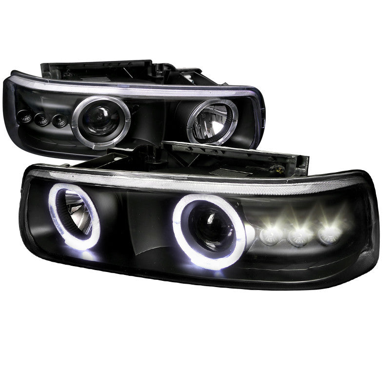 99-02 CHEVY SILVERADO HEADLIGHT PROJECTOR HEADLIGHT BLACK HOUSING